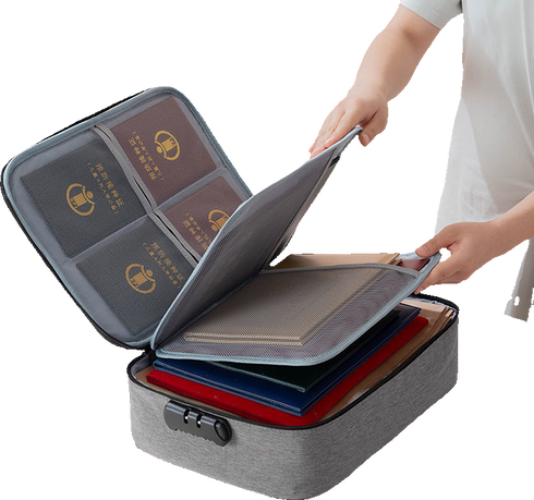 شنطة تخزين الوثائق بقفل