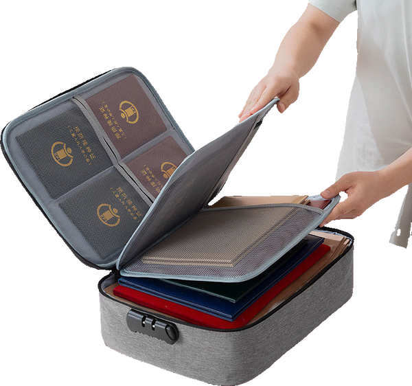 شنطة تخزين الوثائق بقفل