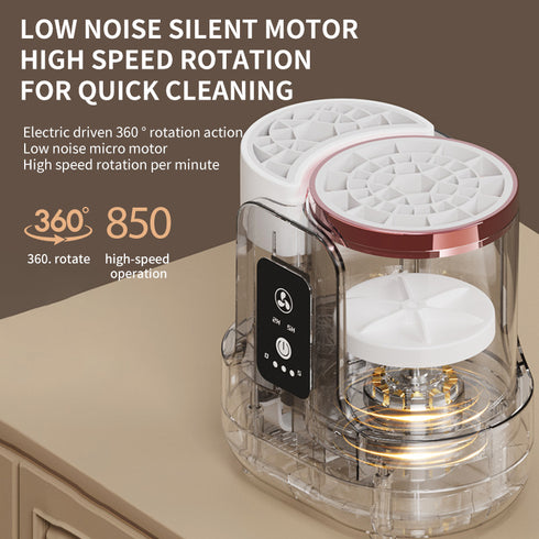 Cross-border new makeup brush washer, electric drying combo, quick-drying, fully automatic cleaning tool that does not damage lint