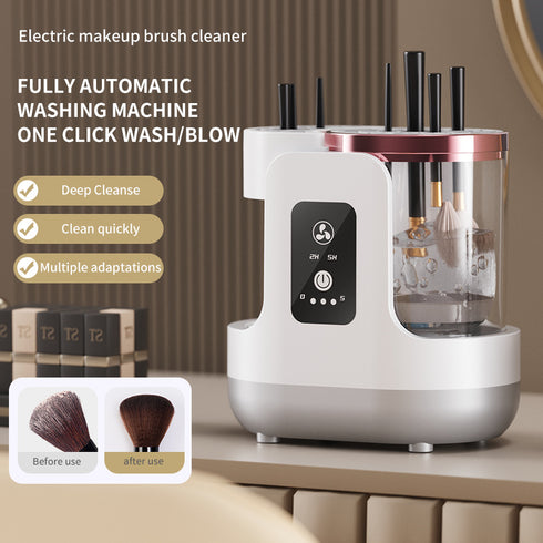 Cross-border new makeup brush washer, electric drying combo, quick-drying, fully automatic cleaning tool that does not damage lint