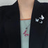 Warm color-changing butterfly necklace fashion personality design trendy Internet celebrity girlfriend couple gift temperature change color