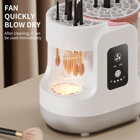 Cross-border new makeup brush washer, electric drying combo, quick-drying, fully automatic cleaning tool that does not damage lint
