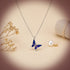 Warm color-changing butterfly necklace fashion personality design trendy Internet celebrity girlfriend couple gift temperature change color