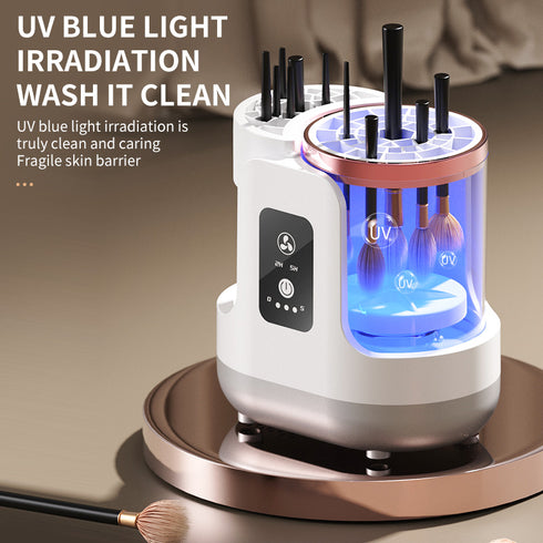 Cross-border new makeup brush washer, electric drying combo, quick-drying, fully automatic cleaning tool that does not damage lint