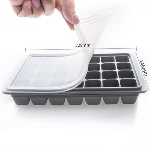 قالب ثلج من السيلكون مع غطاء