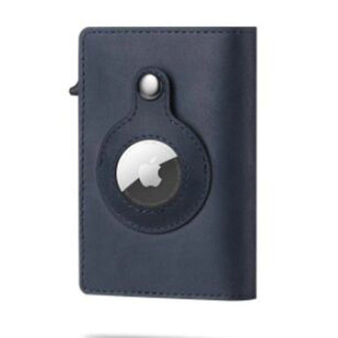 محفظة جلدية مع مكان مخصص ل Apple air-tag