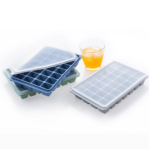 قالب ثلج من السيلكون مع غطاء